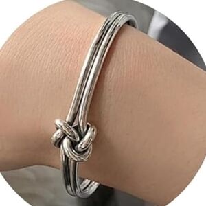 Knotted Double-Band Sterling Bracelet often Referred As A retired designByJamesA